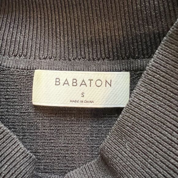 Aritzia Babaton Sculpt Knit Mockneck Halter Top-Size S - Picture 5 of 7